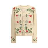 Beige Alpaca Vicugna Pacos Cardigan